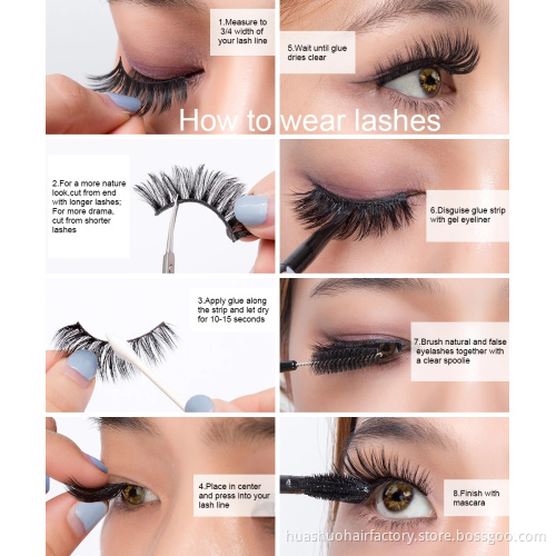 Hot Selling 25mm 3D Mink Eyelashes Real Siberian Dramatic Mink Lashes with Custom Box Private Label Eyelashes